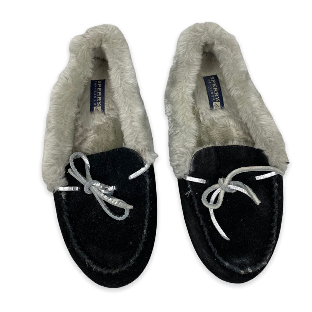 Sperry Black Slippers / moccasins